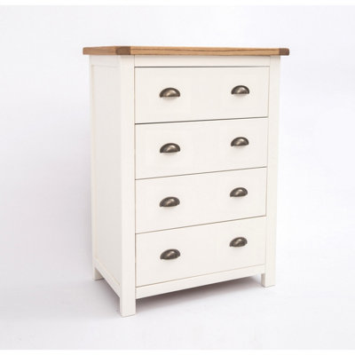 Lovere 4 Drawer Chest of Drawers Brass Cup Handle