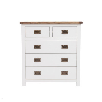 Lovere 5 Drawer Chest of Drawers Bras Drop Handle