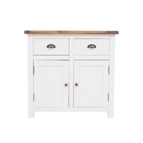 Lovere Off White 2 Drawer 2 Door Sideboard Brass Cup Handle