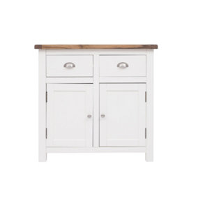 Lovere Off White 2 Drawer 2 Door Sideboard Chrome Cup Handle