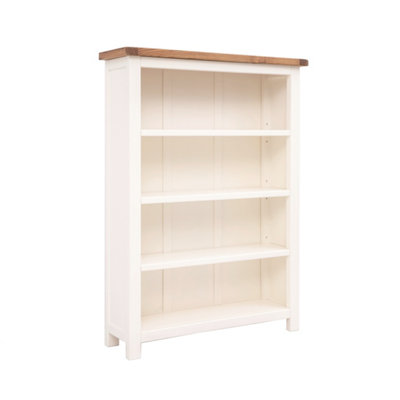 Lovere Off White Bookcase 120x90x25cm