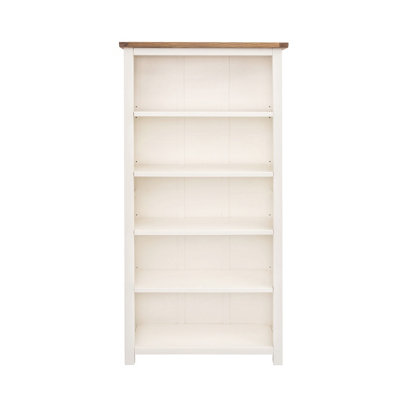 Lovere Off White Bookcase 180x90x30cm