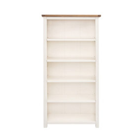 Lovere Off White Bookcase 180x90x30cm