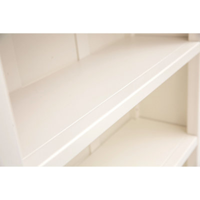 Lovere Off White Bookcase 90x70x25cm