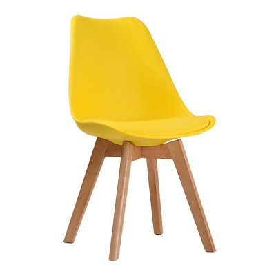 Lovet Chair Yellow (Pack Of 2)