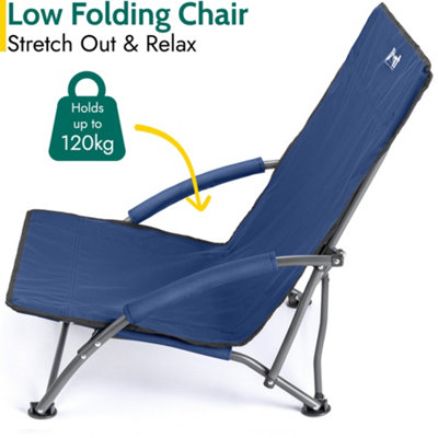 Low Beach Chair Folding Outdoor Camping Garden Festival