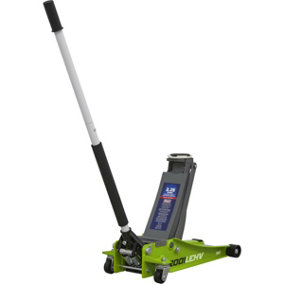 Low Entry Trolley Jack - 2250kg - Twin Piston - 495mm Max Height - Green