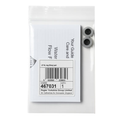 LOW PRESSURE 4L FLOW REGULATOR GREY PAIR - WATER FLOW CONTROL INSERTS ...