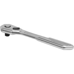 Low Profile 90-Tooth Ratchet Wrench - 3/8 Inch Sq Drive - Flip Reverse Mechanism