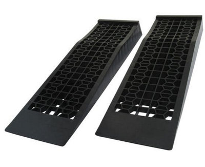 LOW PROFILE CAR RAMPS 5T (BLACK PLASTIC RACE WHEEL SERVICE HEAVY DUTY)