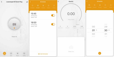 Lowenergie Energy Monitoring Smart Timer Plug-in Socket