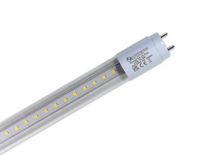 Lowenergie LED Polycarbonate Tube Light E Rated 2ft/600mm 6000K Clear - Pack of 2