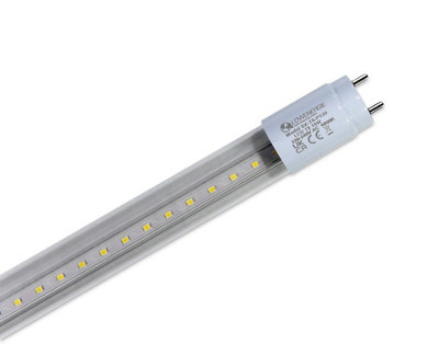 Lowenergie LED Polycarbonate Tube Light E Rated 4ft/1200mm 6000K Clear - Pack of 2