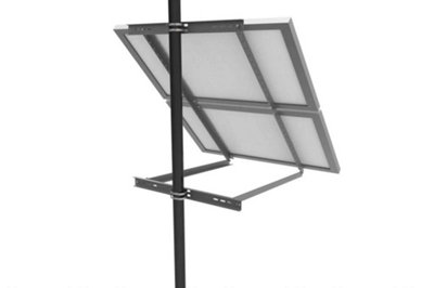 Lowenergie Twin solar panel pole mounting bracket