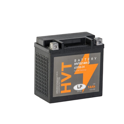 LP BATTERIES HVT Motorcycle Battery 12V 14Ah (10Hr) 220CCA For Heavy V ...