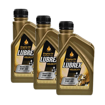 Lubrex Velocity Nano MS 5W-40 Engine Oil API SN/CF 3x1L