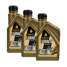 Lubrex Velocity Nano MS 5W-40 Engine Oil API SN/CF 3x1L