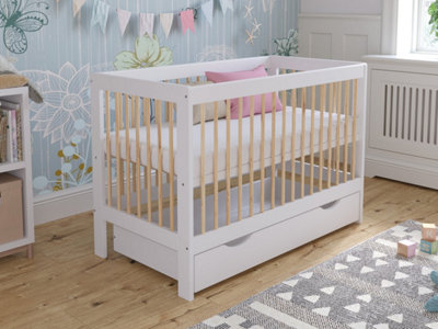 Luca cot bed 120x60cm with drawer