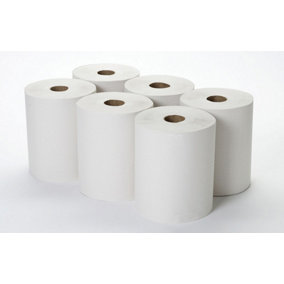 Lucart STONG211W 2 Ply Continuous Roll Towel 39mm Core White 200m Length Per Roll 6 Rolls