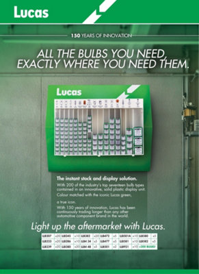 LUCAS BULB STAND MOTOR GARAGE MOT TRADE LIGHT H4 H7 H1 501 380 382 ...