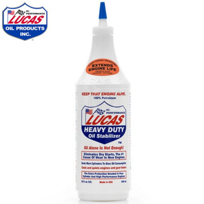 Lucas Heavy Duty Oil Stabilizer Restore Engine Oil Gearbox Treatment 946mL