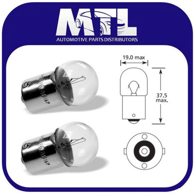Lucas LLB245 R10W 12V 10W Car Bulb Twin Pack Side Position Licence ...