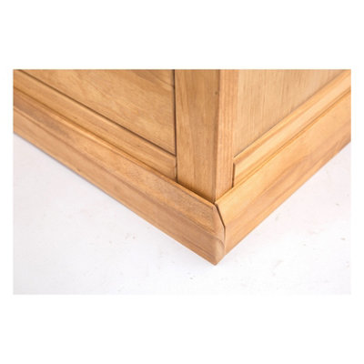 Lucca 3 Drawer Desk - Dressing Table Wood Knob