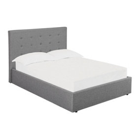 Lucca 4.6 Fabric Double Bed Grey