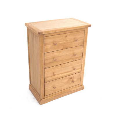 Lucca 4 Drawer Chest of Drawers Wood Knob