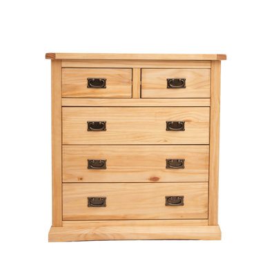 Lucca 5 Drawer Chest of Drawers Bras Drop Handle