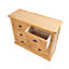 Lucca 6 Drawer Chest of Drawers Brass Cup Handle