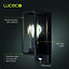 Luceco Azurar Wall Lantern with PIR GU10 Black