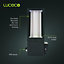 Luceco Azurar Wall Lantern with PIR GU10 Slate Grey