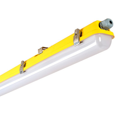 Luceco Climate Emergency Linear Site Light, 110V, 3000lm, 6000K 1500mm