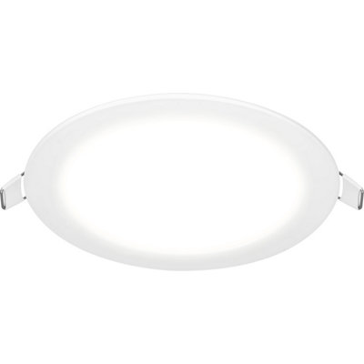 Luceco Essence Circular Slimline Downlight, 12W, 960lm, 3000K, White
