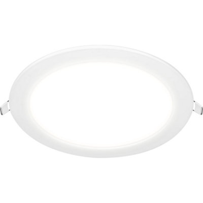 Luceco Essence Circular Slimline Downlight, 18W, 1530lm, 3000K, White