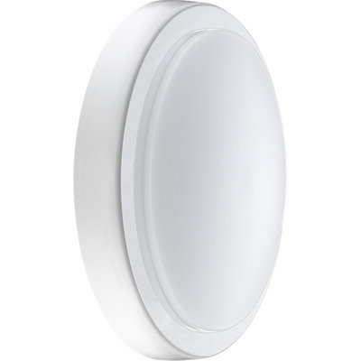 Luceco Indoor Colour Change Bulkhead Light with Two Bezels, 2200LM