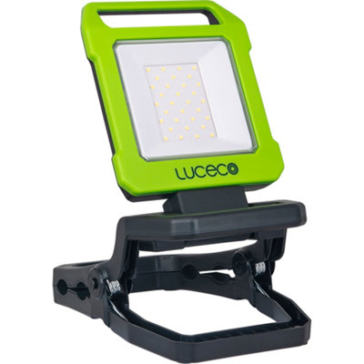 Luceco Rechargeable Folding Clamp Worklight 1000LM 9W 6500K - USB Charged