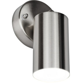 Luceco Stainless Steel Single Head Adjustable Wall Light 300LM 4W