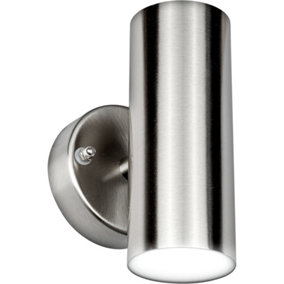 Luceco Stainless Steel Up/Down Fixed Wall Light 500LM 8W
