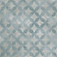Lucerne Geometric Patterned Concrete Effect Ceramic Outdoor Tile - Pack of 2, 0.74m² - (L)610x(W)610
