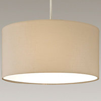 LUCIA - CGC Cream Fabric Ceiling Shade With Frosted Diffuser