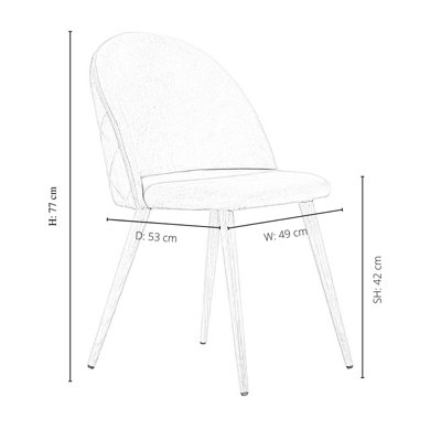 Lucia Dallas Dining Set, a Table and Chairs Set of 4, White/Blue