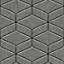Luciano Geo Texture Wallpaper Gunmetal Belgravia 3850