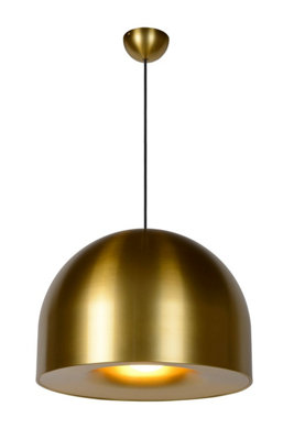 Lucide AKRON - Pendant light - 50 cm - 1xE27 - Matt Gold / Brass