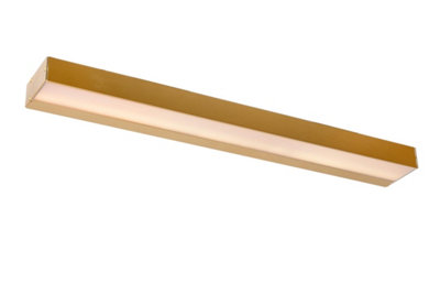 Lucide Alexa Modern Wall Light Bathroom - LED - 1x8W 3000K - IP44 - Matt Gold, Brass