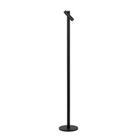 Lucide ANTRIM - Rechargeable Floor reading lamp - Battery - LED Dim. - 1x2,2W 2700K - IP54 - With wireless charging pad - Black