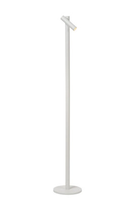 Lucide ANTRIM - Rechargeable Floor reading lamp - Battery - LED Dim. - 1x2,2W 2700K - IP54 - With wireless charging pad - White