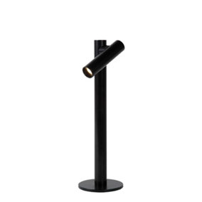 Lucide ANTRIM - Rechargeable Table lamp - Battery - LED Dim. - 1x2,2W 2700K - IP54 - With wireless charging pad - Black
