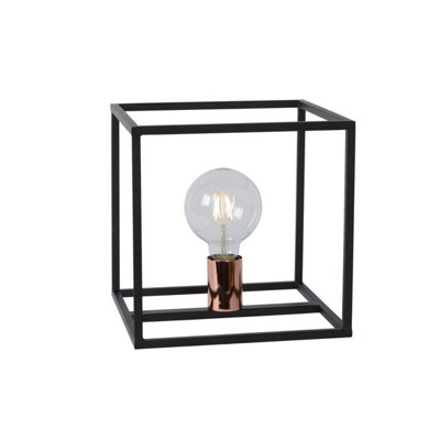 Lucide Arthur Modern Table Lamp - 1xE27 - Black